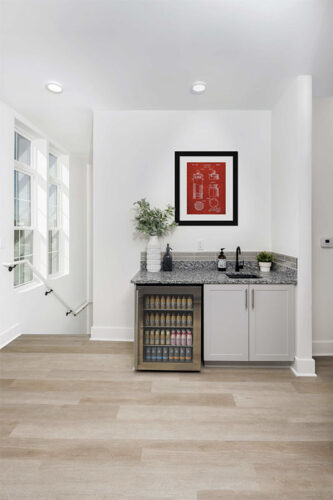 Small kitchen space with small sink