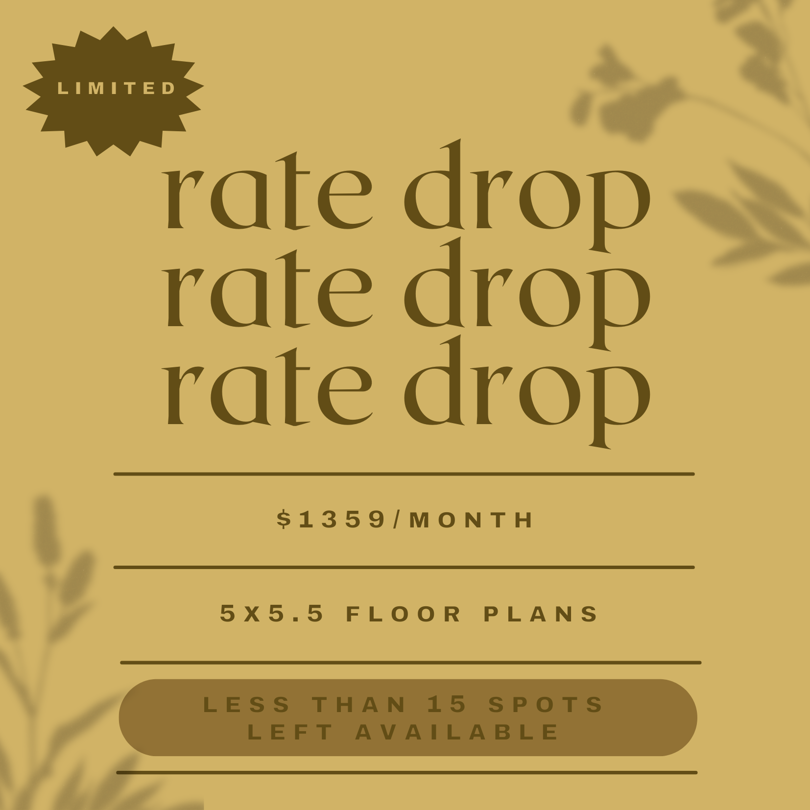Rate drop